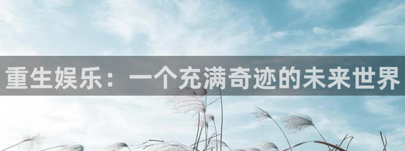 恒盛娱乐官网：重生娱乐：一个充满奇迹的未来世界