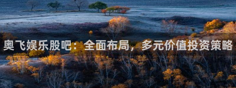 恒盛娱乐登陆：奥飞娱乐股吧：全面布局，多元价值投资策略