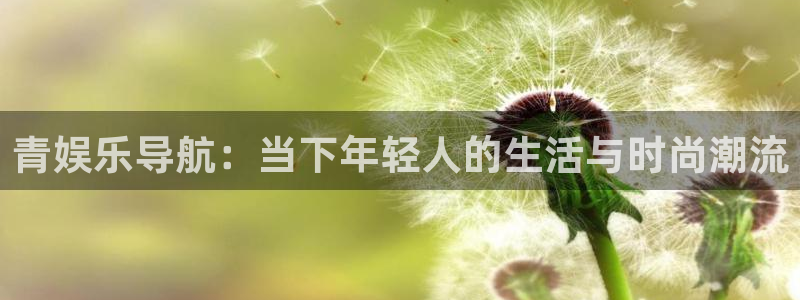 恒盛娱乐登陆：青娱乐导航：当下年轻人的生活与时尚潮流